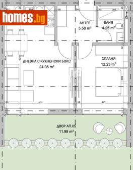 Двустаен, 64m² - Апартамент за продажба - 121495573