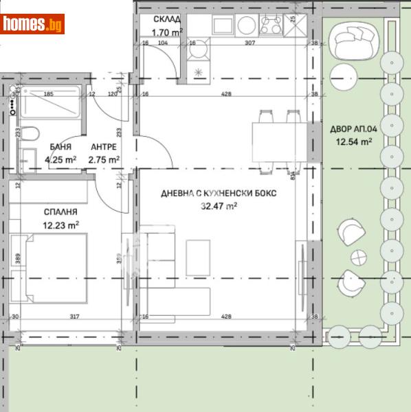 Двустаен, 75m² - Кв. Бояна, София - Апартамент за продажба - МИРЕЛА - 121495574