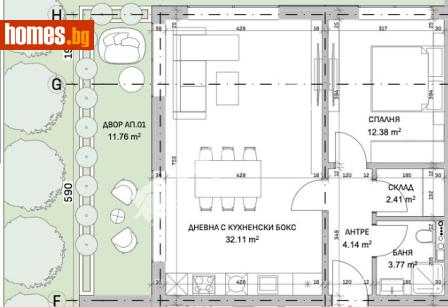 Двустаен, 76m² - Апартамент за продажба - 121495663