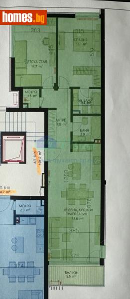 Тристаен, 125m² - Кв. Манастирски Ливади, София - Апартамент за продажба - Myvision Real Estate - 121505021
