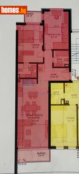 Тристаен, 126m² - Кв. Манастирски Ливади, София - Апартамент за продажба - Myvision Real Estate - 121505026