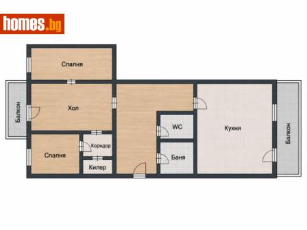 Тристаен, 75m² - Апартамент за продажба - 121531764