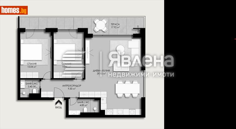 Тристаен, 137m² -  Драгалевци, София - Апартамент за продажба - ЯВЛЕНА - 121538939