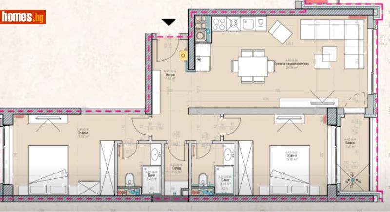 Тристаен, 119m² - Жк. Младост 4, София - Апартамент за продажба - ДРИЙМ ВИЖЪН НЕДВИЖИМИ ИМОТИ - 121559565