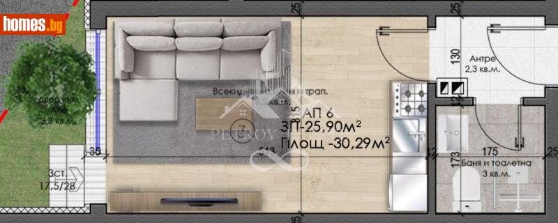 Едностаен, 30m² - Гр.Велинград, Пазарджик - Апартамент за продажба - Petrov Estate - 121590217